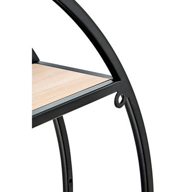 Brixton 3 Tier Round Metal Wall Shelf