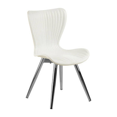 White  Textured Dining Chair | Stockholm