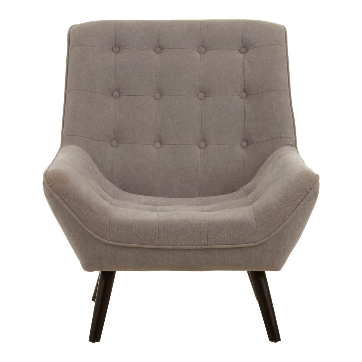 Stockholm Grey Linen Effect Accent Chair with Stitched Detail