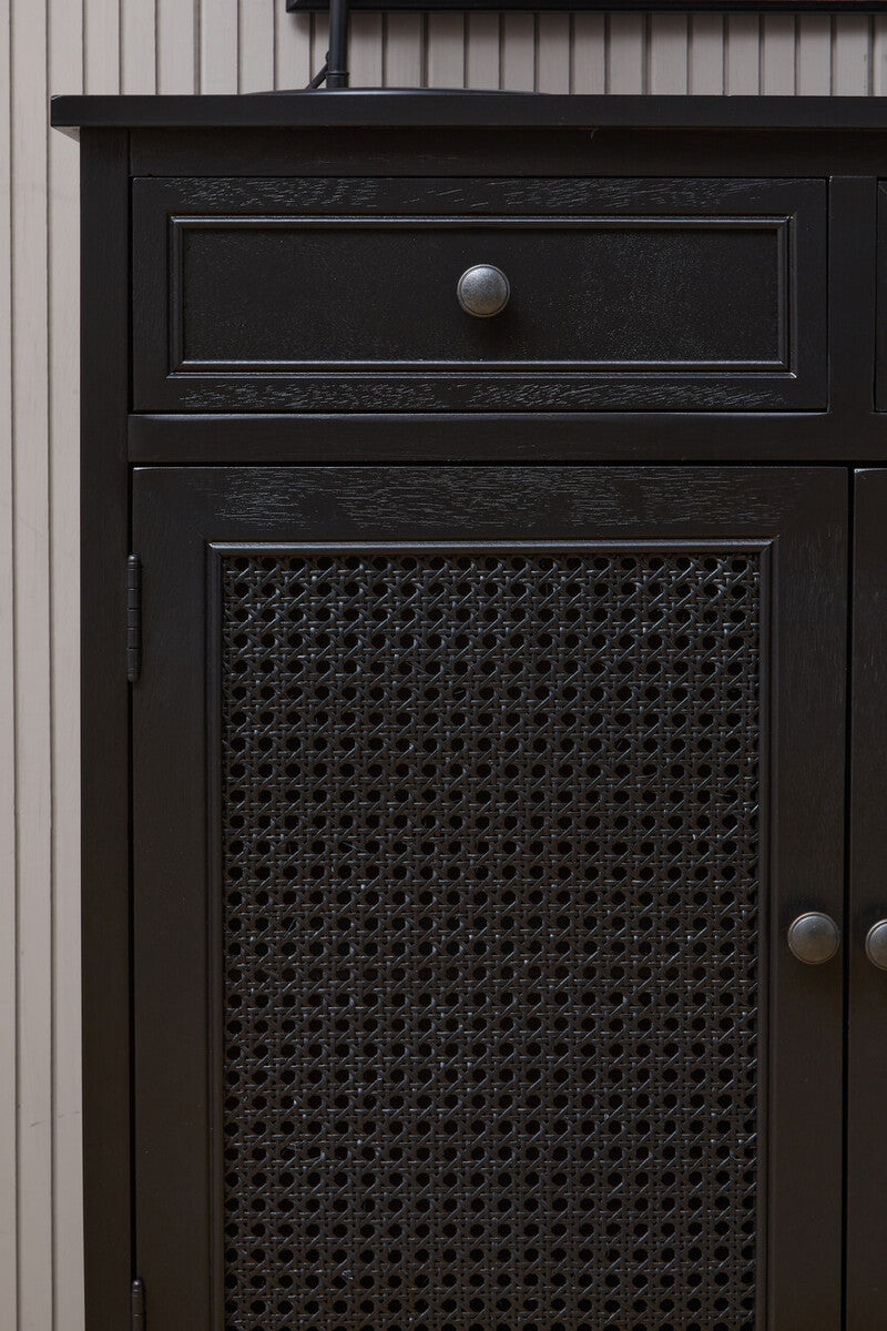Heritage Black Wooden Sideboard