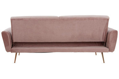 Pink Velvet Sofa Bed, Hatton