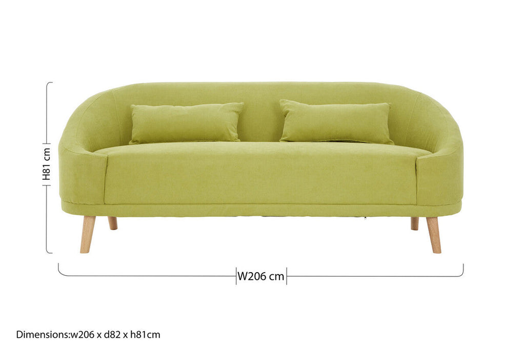 Green Linen Sofa | Holland