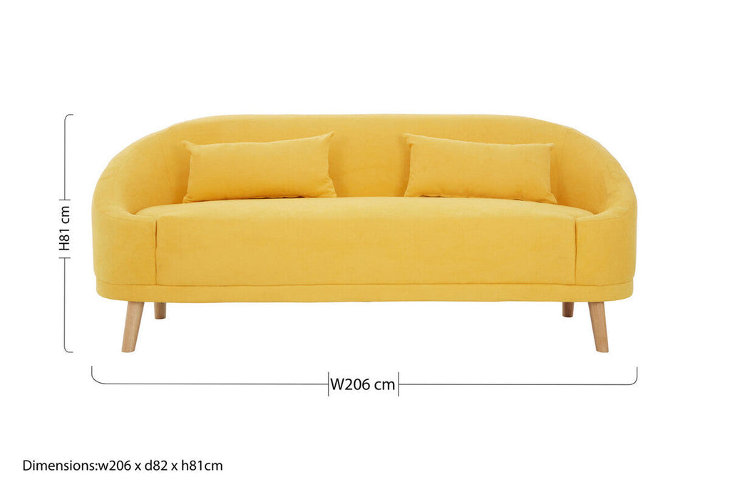 Yellow Linen Sofa | Holland