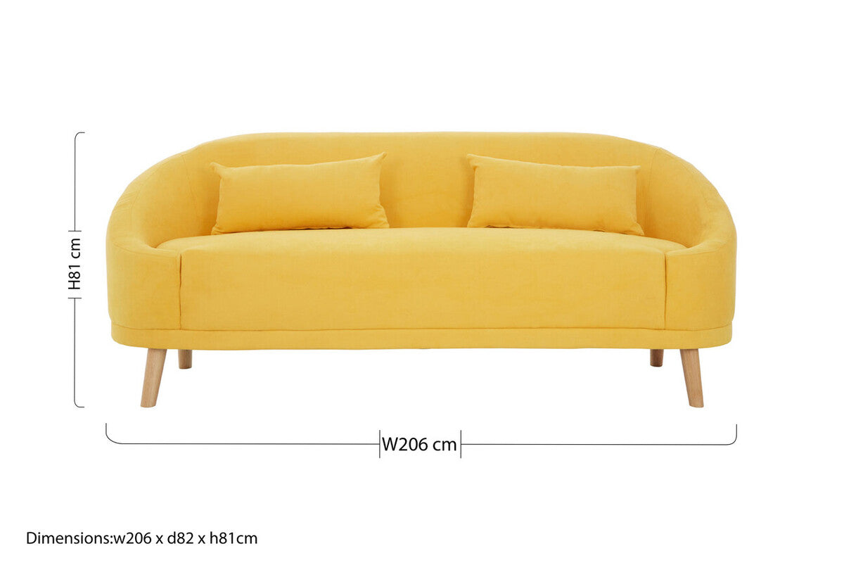 Yellow Linen Sofa | Holland