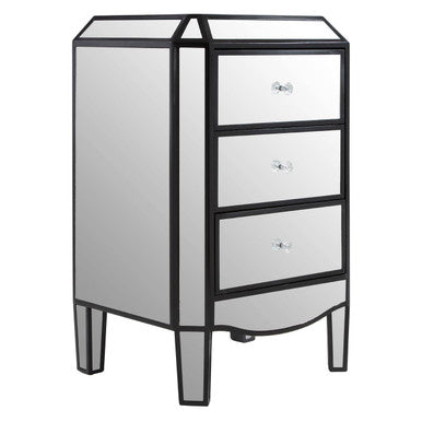 Tiffany 3 Drawer Mirrored Chest
