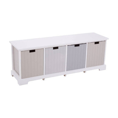 New England 4 Drawer Bench