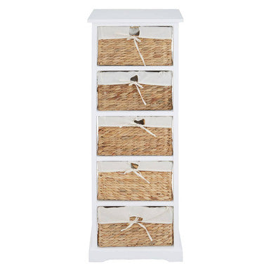 Ashby 5 Seagrass Drawer Chest | Ashby