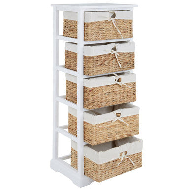 Ashby 5 Seagrass Drawer Chest | Ashby