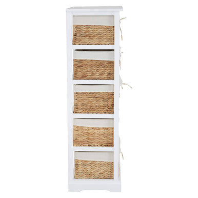 Ashby 5 Seagrass Drawer Chest | Ashby