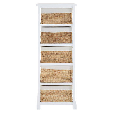 Ashby 5 Seagrass Drawer Chest | Ashby