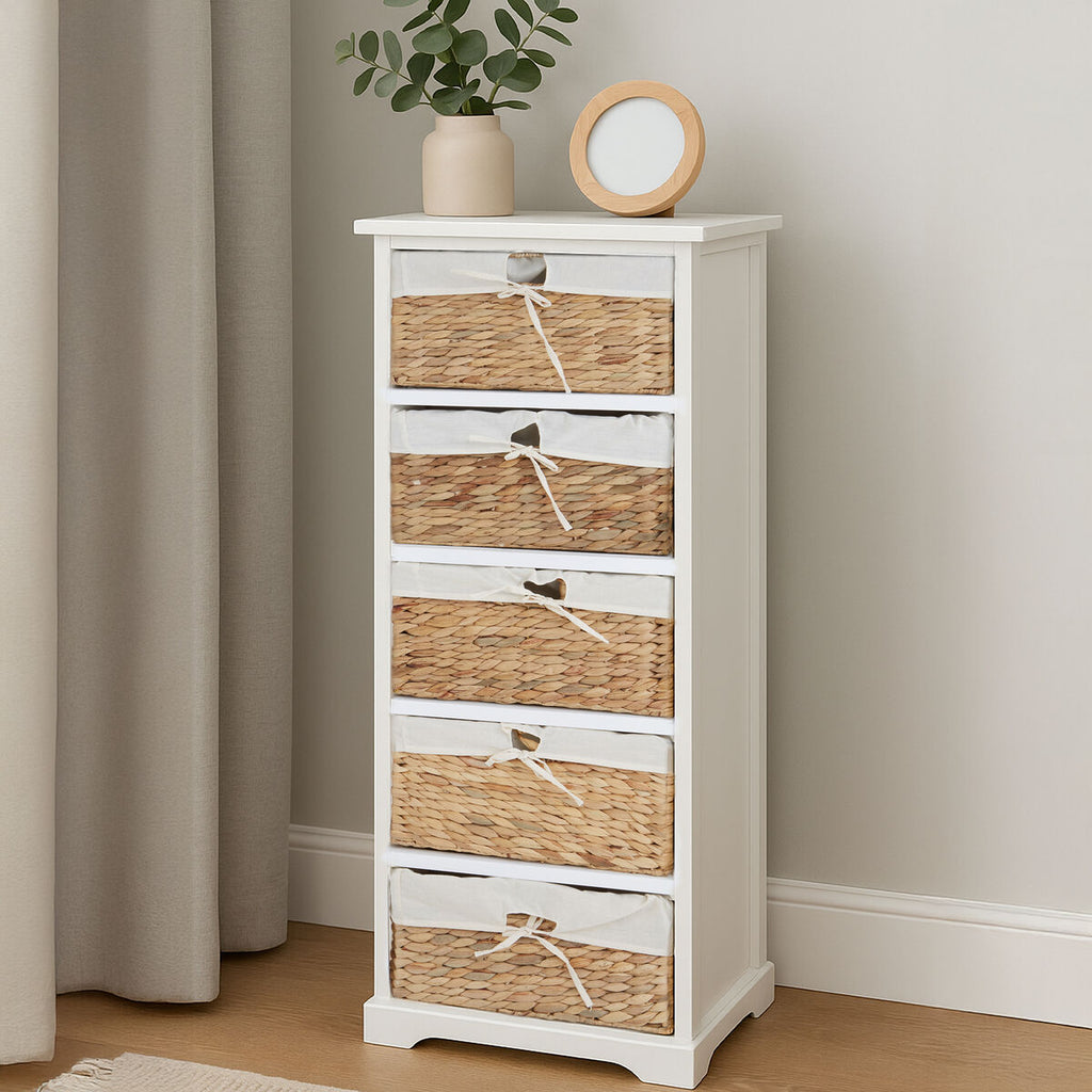 Ashby 5 Seagrass Drawer Chest | Ashby