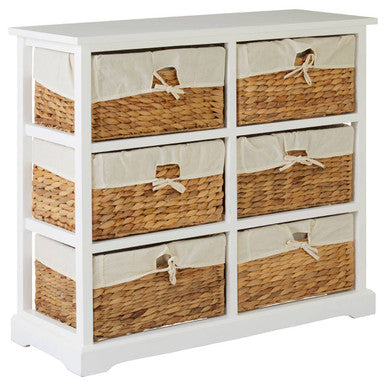 Ashby 6 Seagrass Drawer Chest | Ashby
