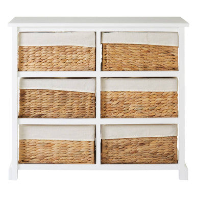 Ashby 6 Seagrass Drawer Chest | Ashby