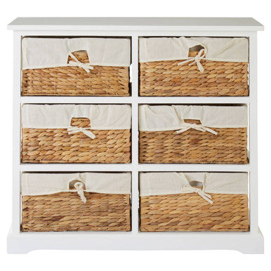 Ashby 6 Seagrass Drawer Chest | Ashby