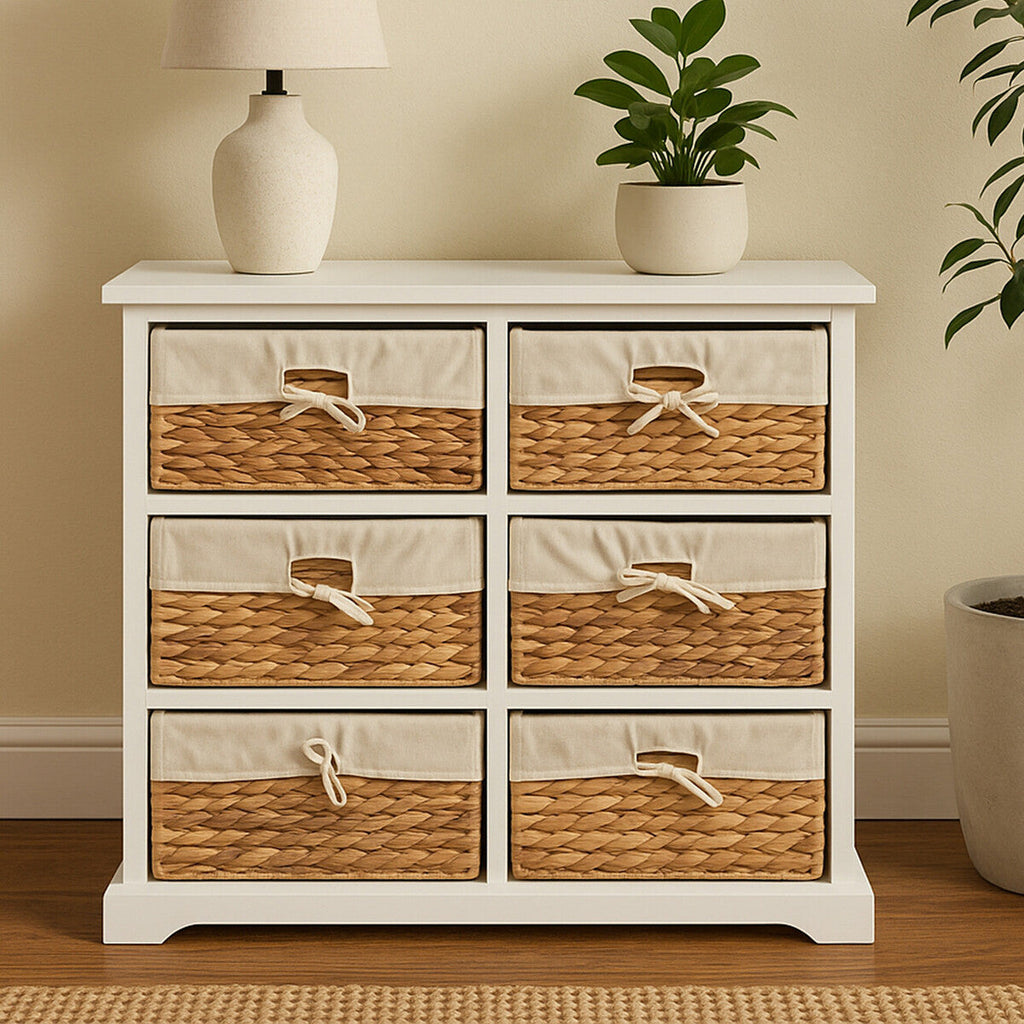 Ashby 6 Seagrass Drawer Chest | Ashby