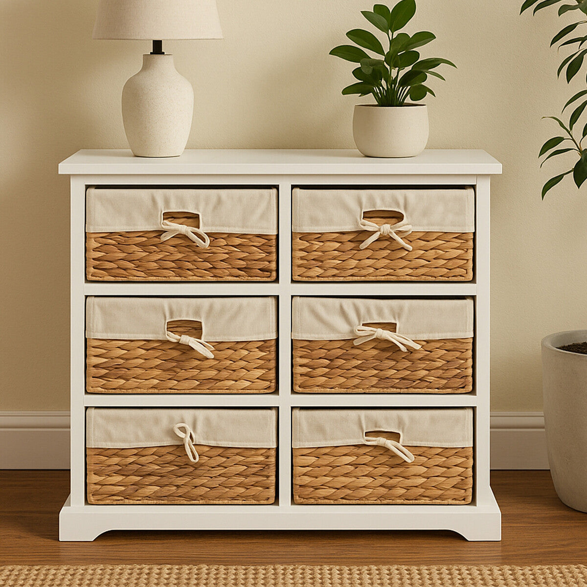 Ashby 6 Seagrass Drawer Chest | Ashby