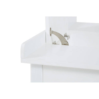 White Children Dressing Table and Stool with Heart-Shaped Mirror, Kids