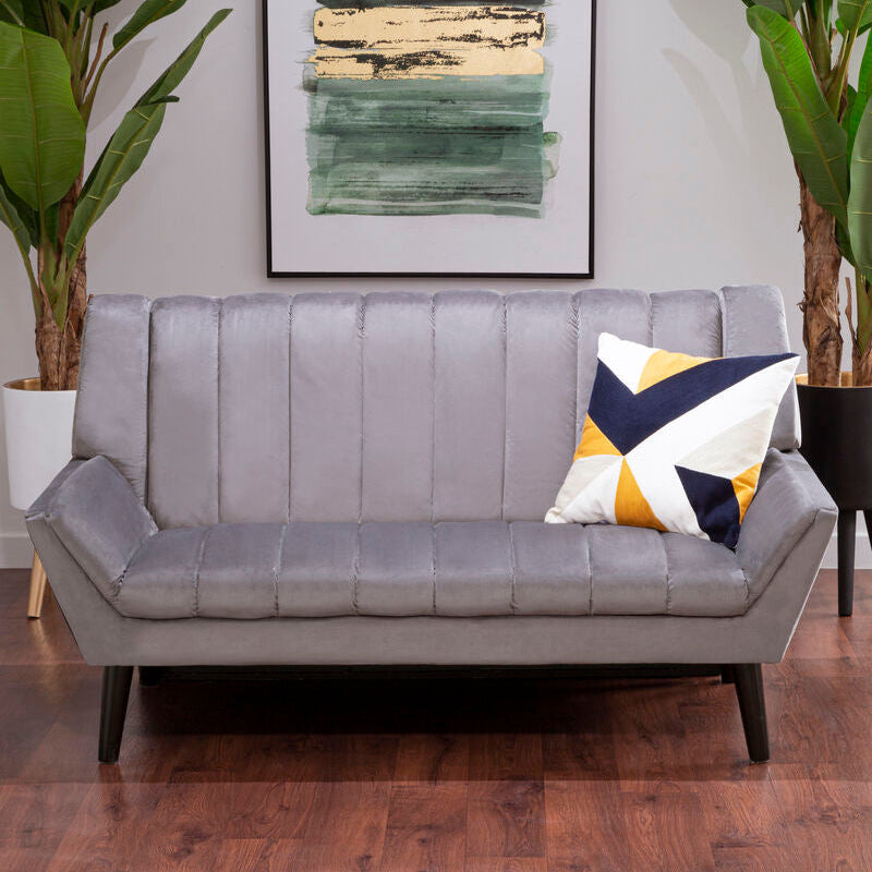 2 Seater Grey Sofa, Savina