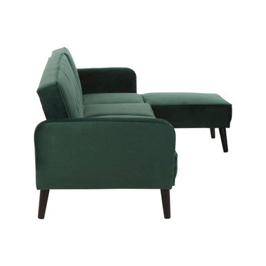 3 Seater Green Sofa Bed, Serene
