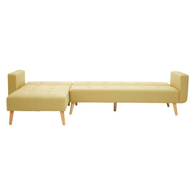 Olive Linen Corner Sofas Bed, Hansa Hagen