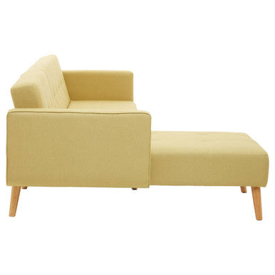 Olive Linen Corner Sofas Bed, Hansa Hagen