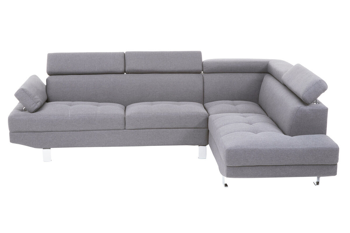 Grey Linen Corner Sofas, Hanover