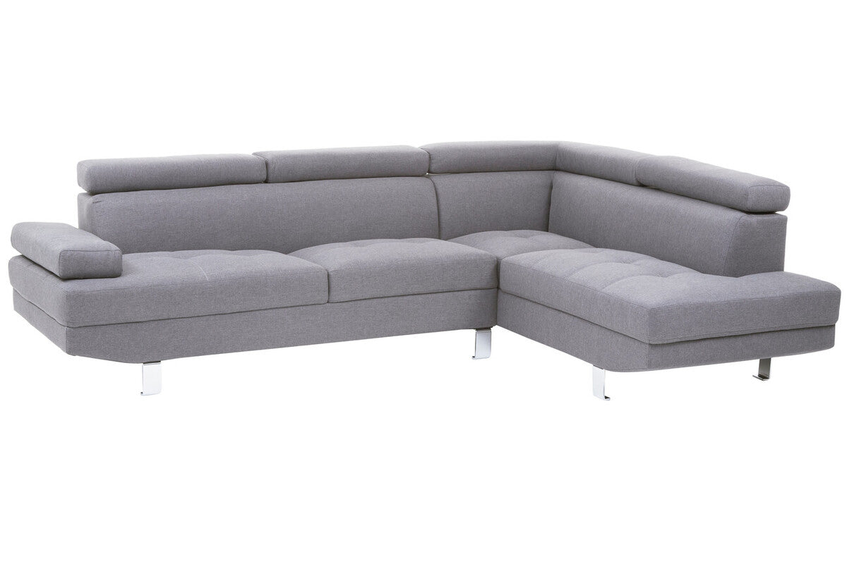 Grey Linen Corner Sofas, Hanover