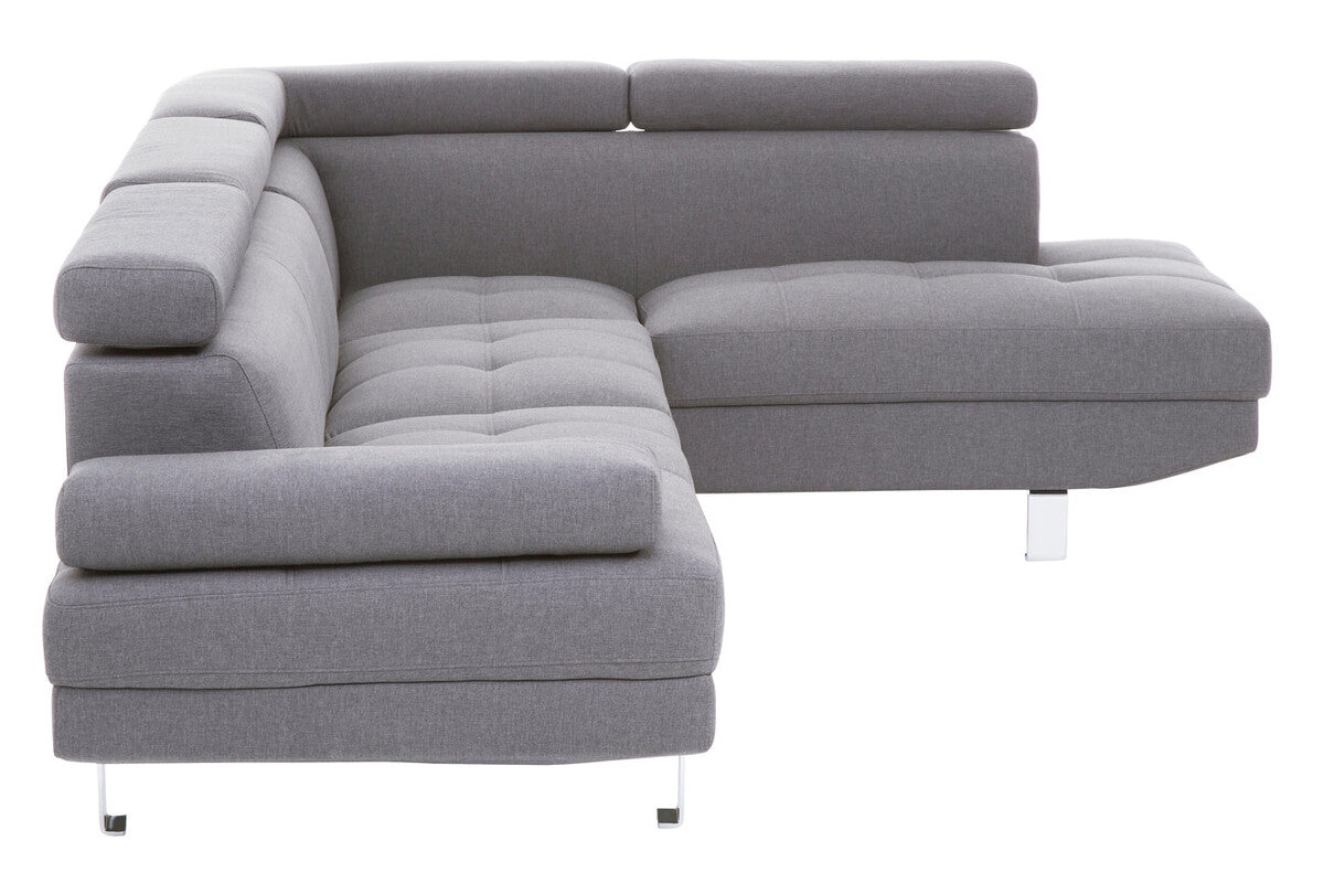Grey Linen Corner Sofas, Hanover
