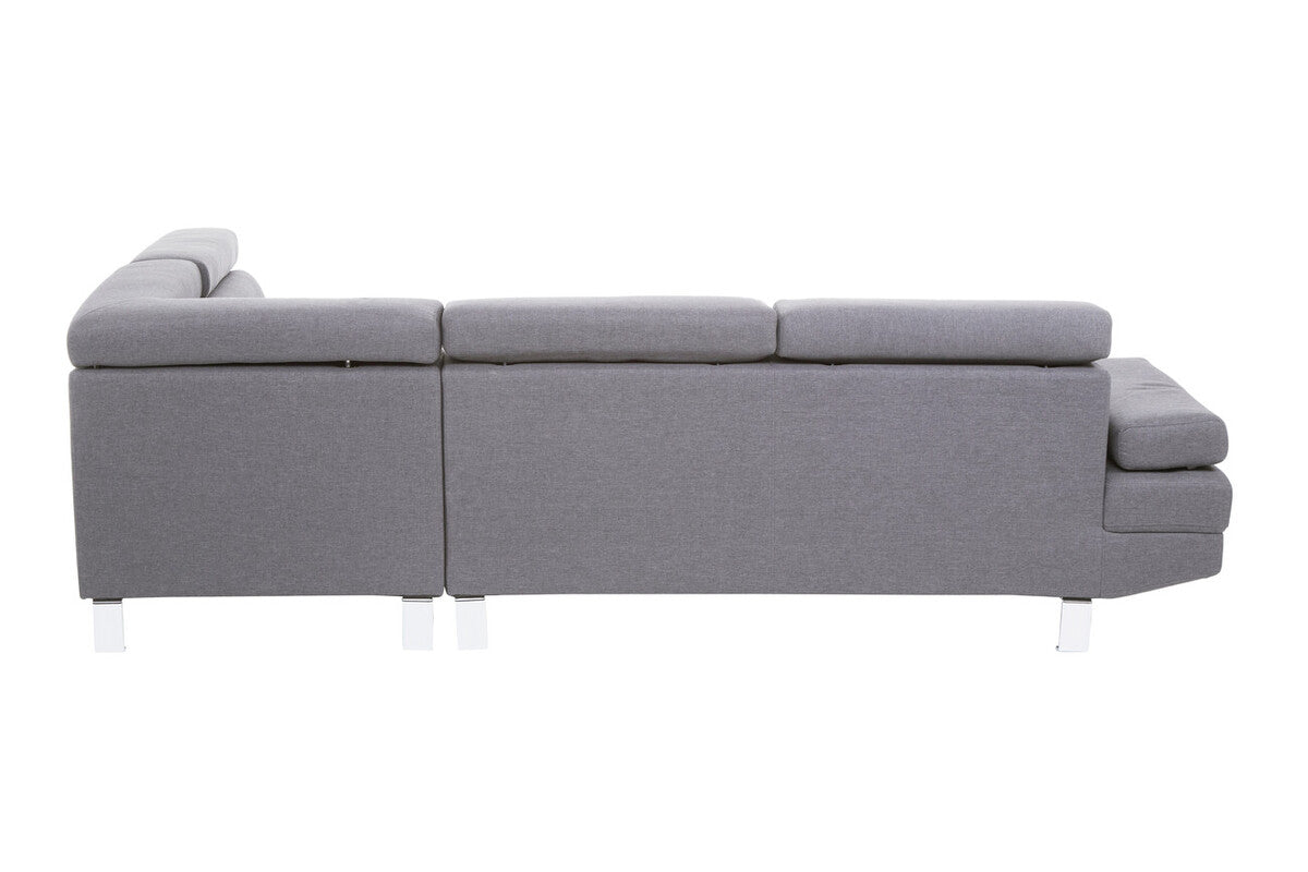 Grey Linen Corner Sofas, Hanover