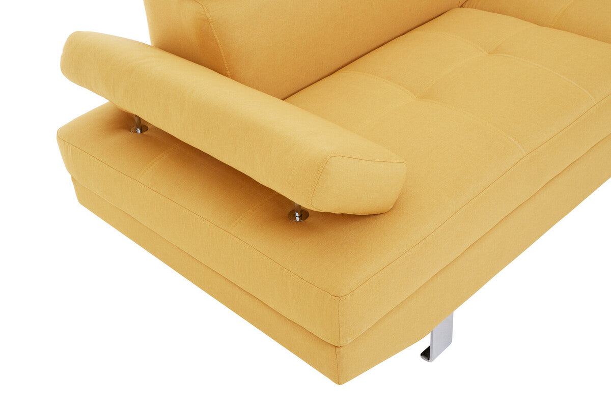 Ochre Linen Corner Sofas, Hanover