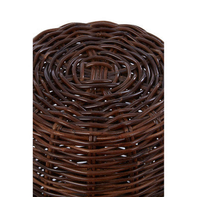 Maka Natural Rattan Stool with Barrel Design