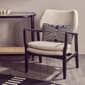 Stockholm Beige Linen Chair with Button Tufting