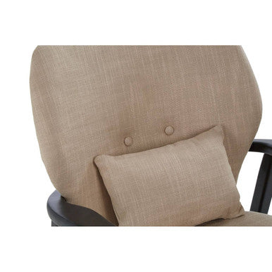 Stockholm Beige Linen Chair with Button Tufting