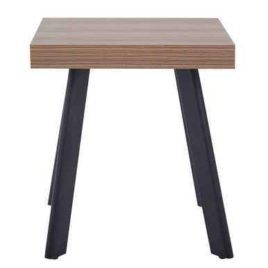Natural Wood Side Table with U-Shaped Base, Oakwill