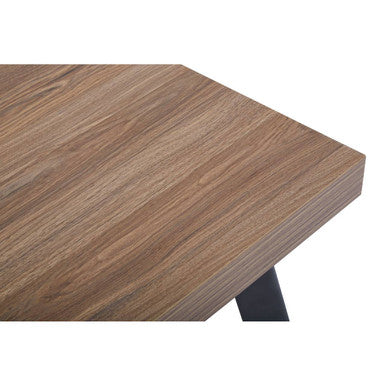 Natural Wood Side Table with U-Shaped Base, Oakwill