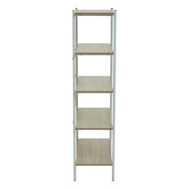 Bradbury Five Tier Natural Oak Shelf Unit