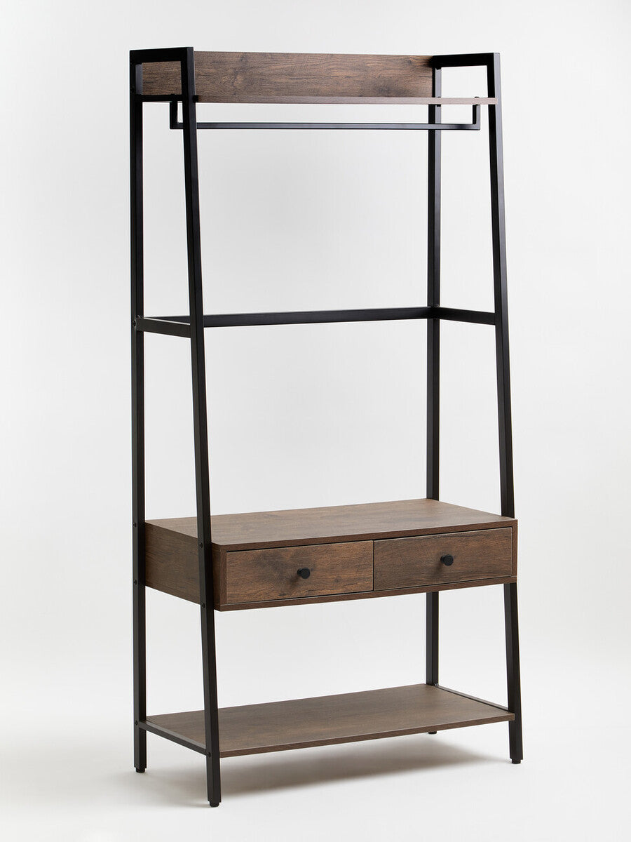 Bradbury Dark Oak Effect Open Wardrobe
