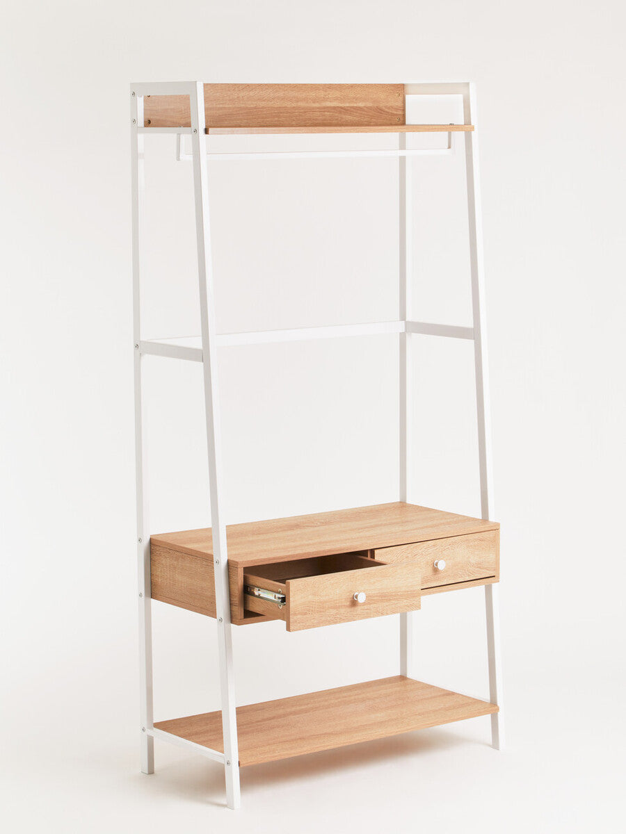 Bradbury Natural Oak Effect Open Wardrobe