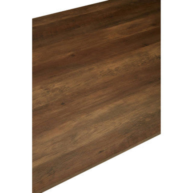 Brown Rectangular Dining Table with Cross Base, Arron