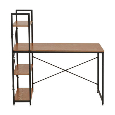 Laxton Wood Finish Desk With Shelves