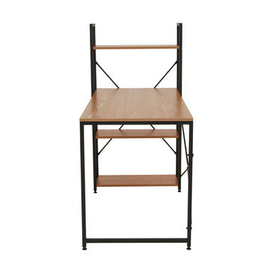 Laxton Wood Finish Desk With Shelves