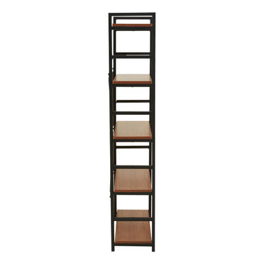 Laxton 5 Tier Wood Finish Shelf Unit