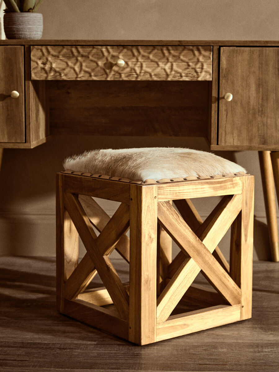 Frida Wood Veneer Desk with Storage