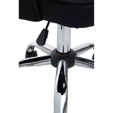 Alexi Black Fabric Swivel Office Chair with Adjustable Height