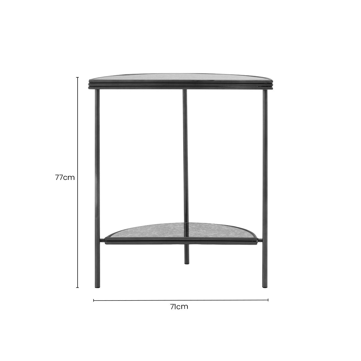 Xania Semi Circle Console Table