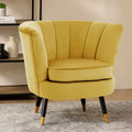 Loretta Pistachio Velvet Accent Chair with Channel Tufting