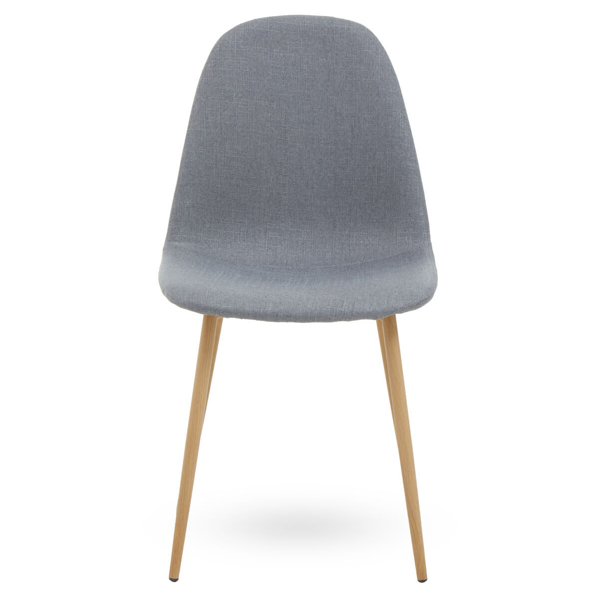 Salford Grey Fabric Dining Chair With Wood Effect Legs