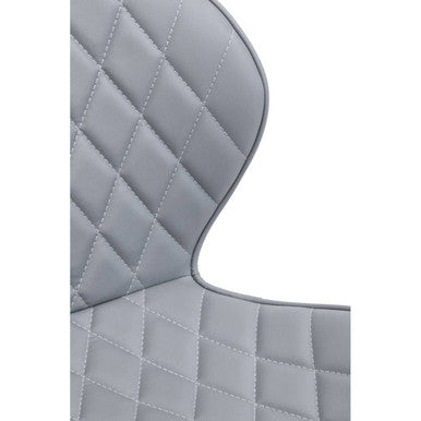 Brent Grey And White Home Office Chair