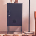 Academy Grey Metal One Door Locker with Adjustable Shelves