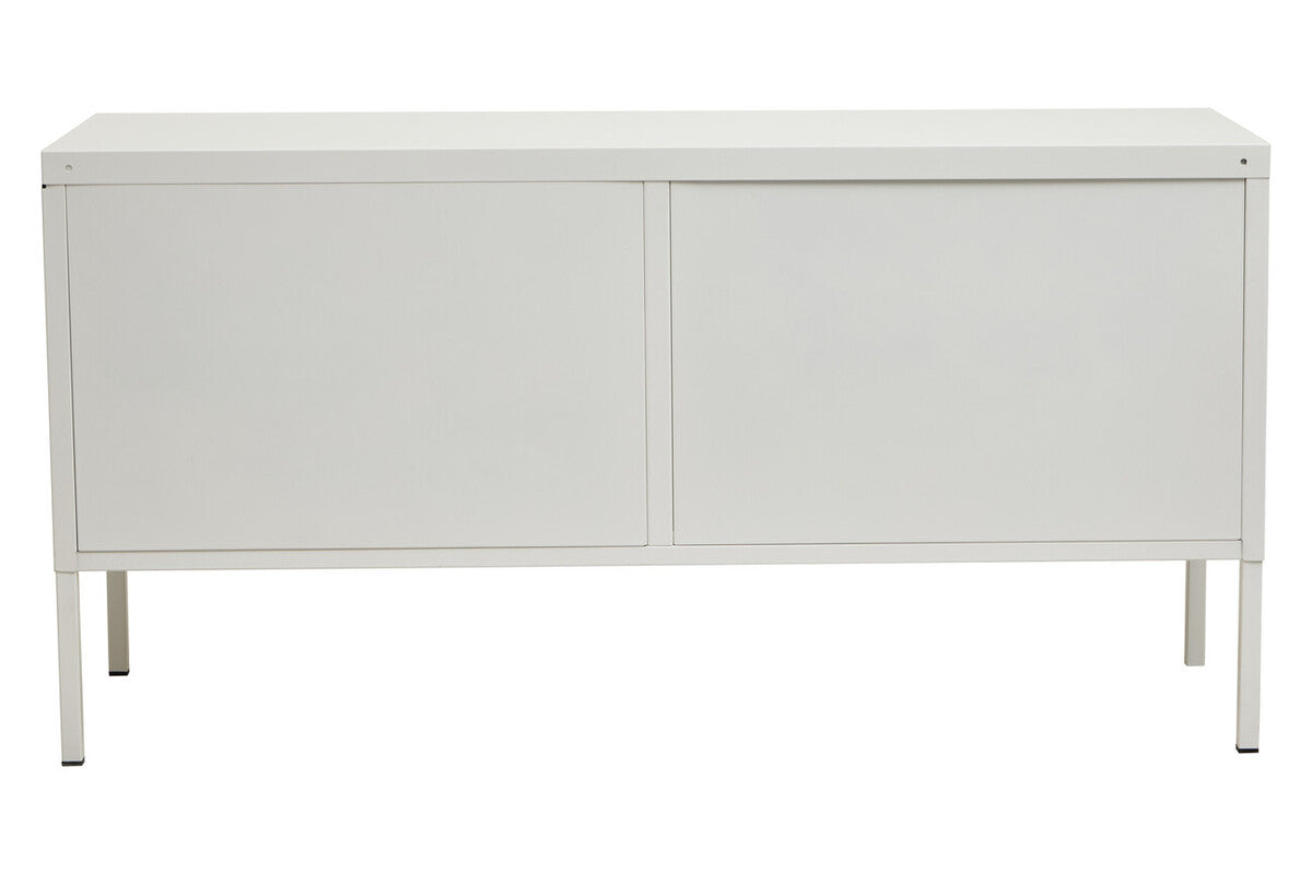 Academy White Metal Two Door Locker with Adjustable Shelf